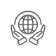 Global reach and scale icon
